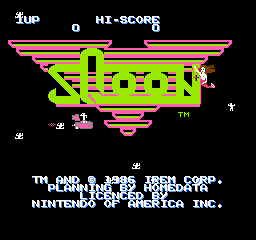 Sqoon title screen for NES